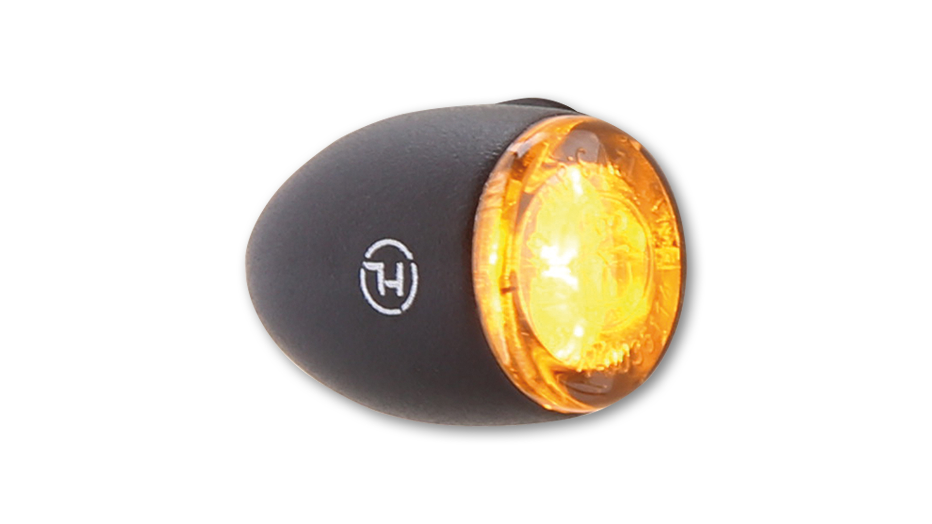 HIGHSIDER PROTON TWO LED Blinker, getöntes Glas, für vorne und hinten geeignet, E-geprüft, Paar.
