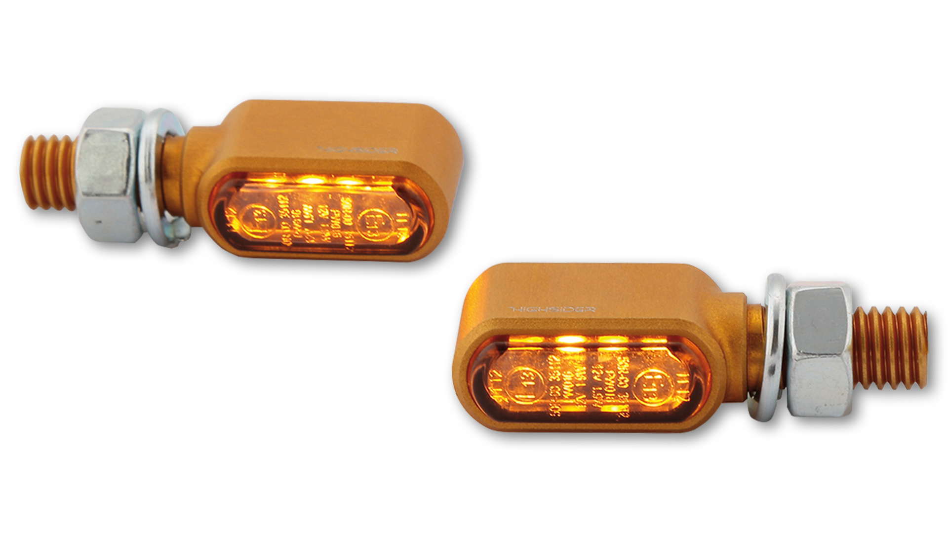 LED Blinker mit getöntem Glas, E-geprüft, Paar, in verschiedenen Farben erhältlich.&ltbr&gt&ltbr&gt