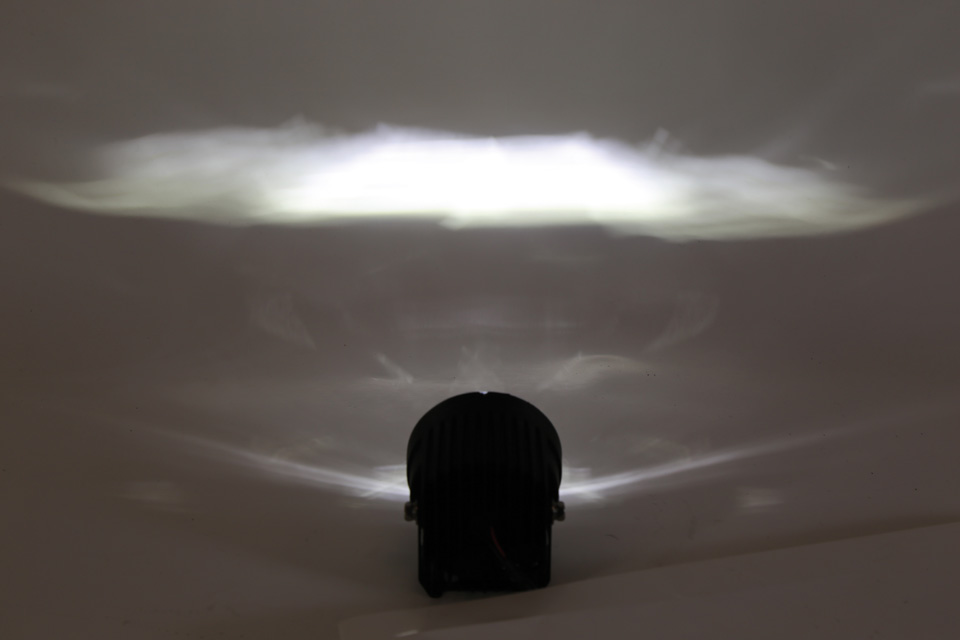 HIGHSIDER LED-Nebelscheinwerfer mit einer High Power LED, rund, schwarz, E-geprüft.12 V