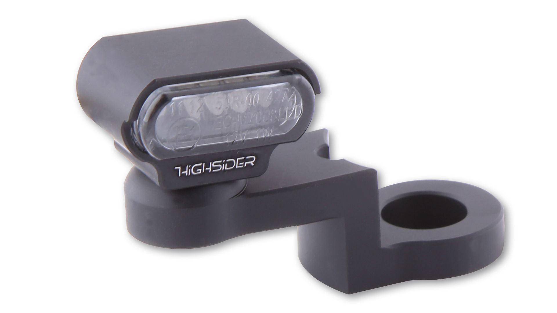 LED Blinker mit CNC Spiegelbefestigung TYP 1, ganz bequem am Rückspiegel befestigen, schwarz, E-geprüft, Paar.