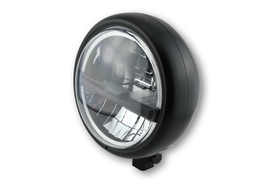 5 3/4 Zoll LED-Scheinwerfer PECOS TYP 5, untere Befestigung, E-geprüftIn verschiedenen Farben erhältlich.