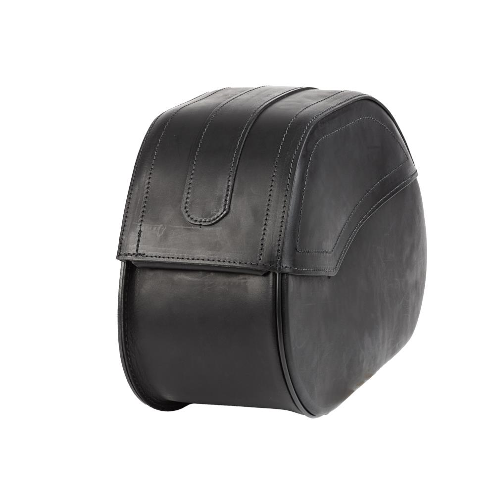Ledrie Satteltaschen "Rigid" aus Leder schwarz mit Schnallen B = 45cm T= 17cm H= 30cm 20 Liter (1 Set)