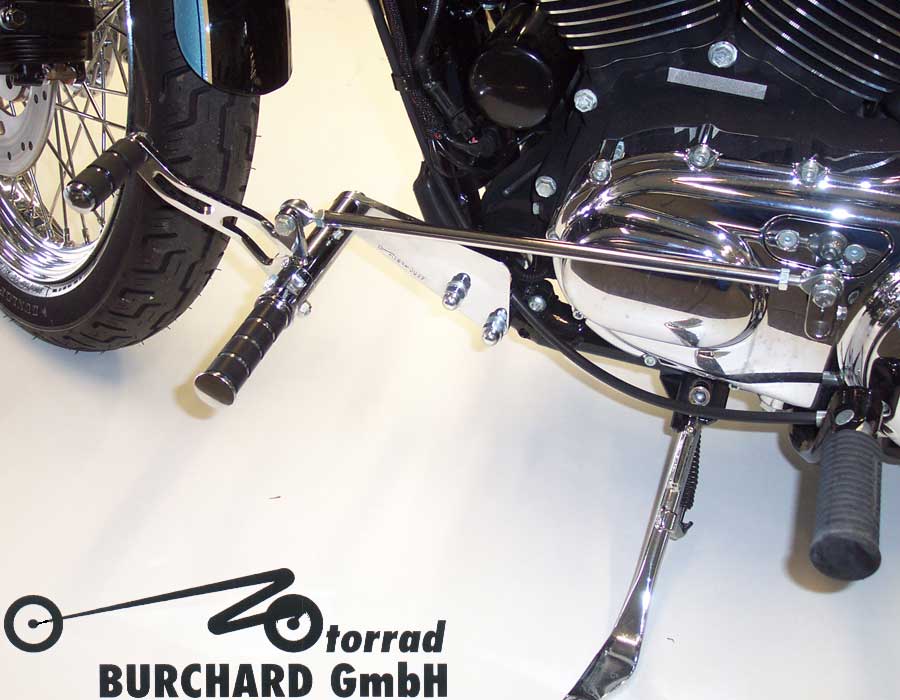 Fußrastenanlage 42 cm vorverlegt für Harley Davidson Sportster ab 2013 mit ABS TÜV