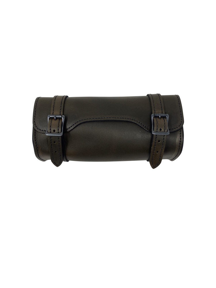 Ledrie Motorrad Werkzeugtasche "Square" aus Leder braun mit Schnallen B = 26cm T = 11cm H = 12cm 3 Liter (1 Stück)