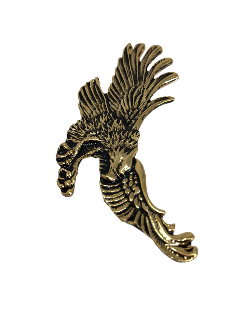 Highway Hawk Emblem "Adler" in gold 11cm breit zum Aufkleben