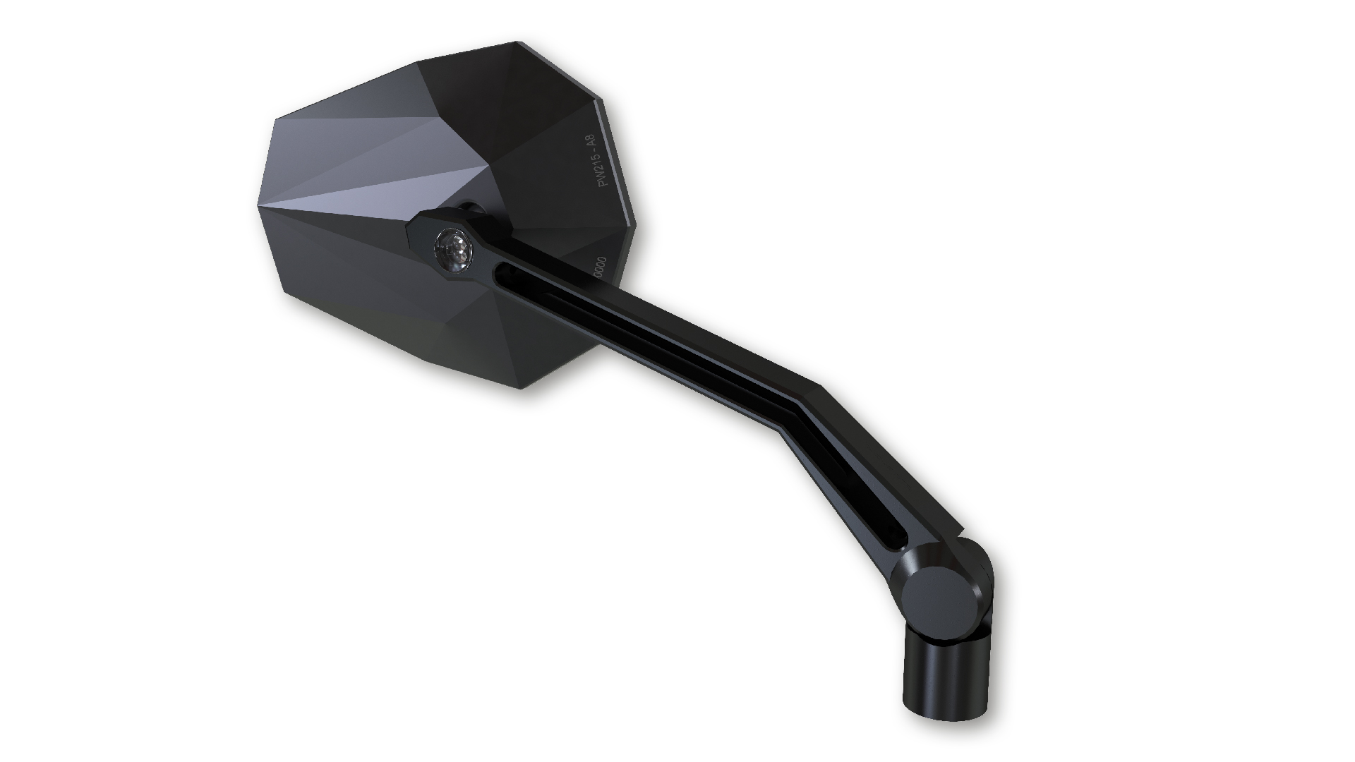 HIGHSIDER STEALTH-X2 Spiegel mit LED Blinker, schwarz, E-geprüft, Paar