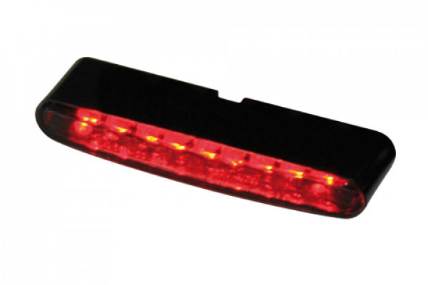 Highway Hawk HIGHSIDER STRIPE LED Rücklicht / Bremslicht Kombination, schwarz. rotes Glas E-geprüft (1 Stück)