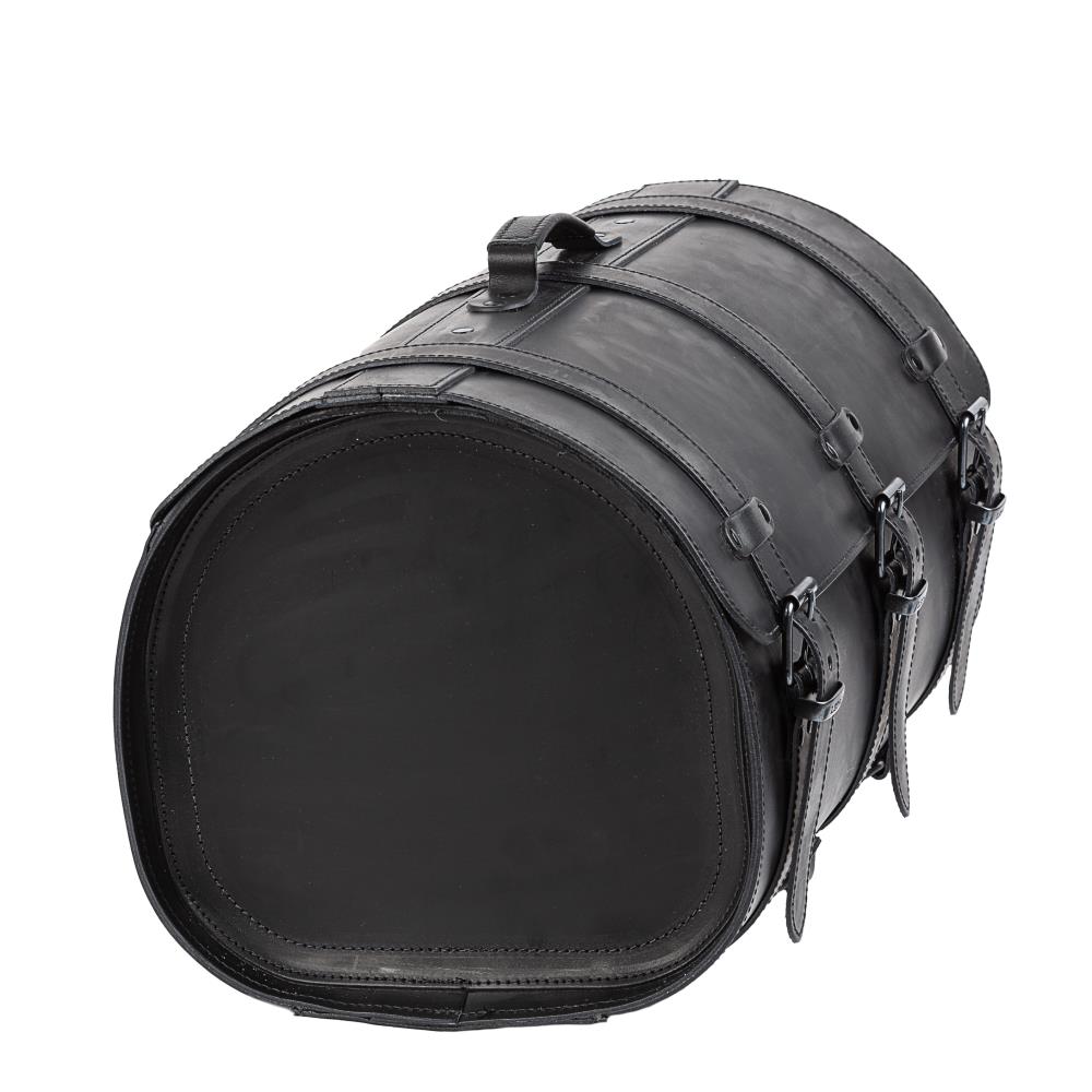 Ledrie Motorrad Koffer "extra groß" aus Leder schwarz mit Schnallen B = 60cm T= 35cm H= 34cm 67 Liter (1 Stück)
