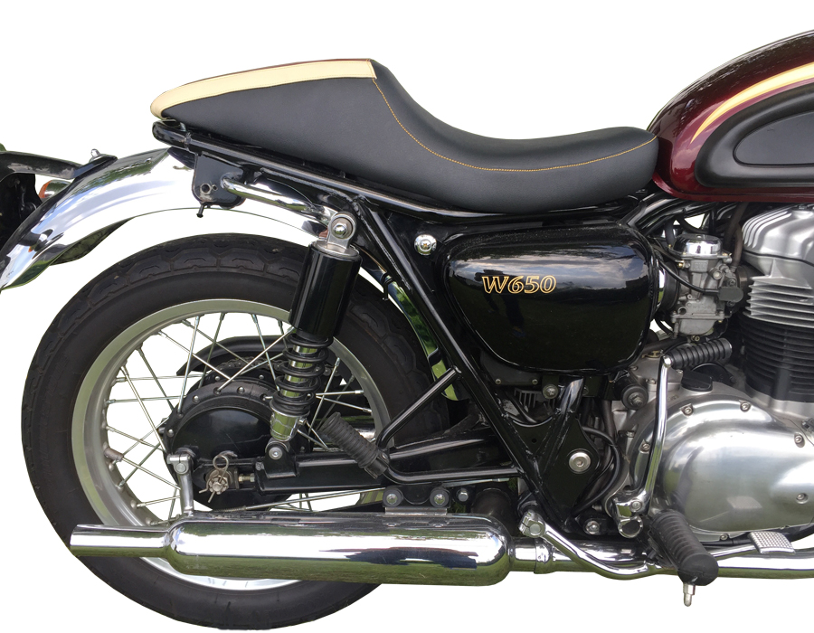 Motorradsitzbank Sitzbank Hard Rider für Kawasaki W 650