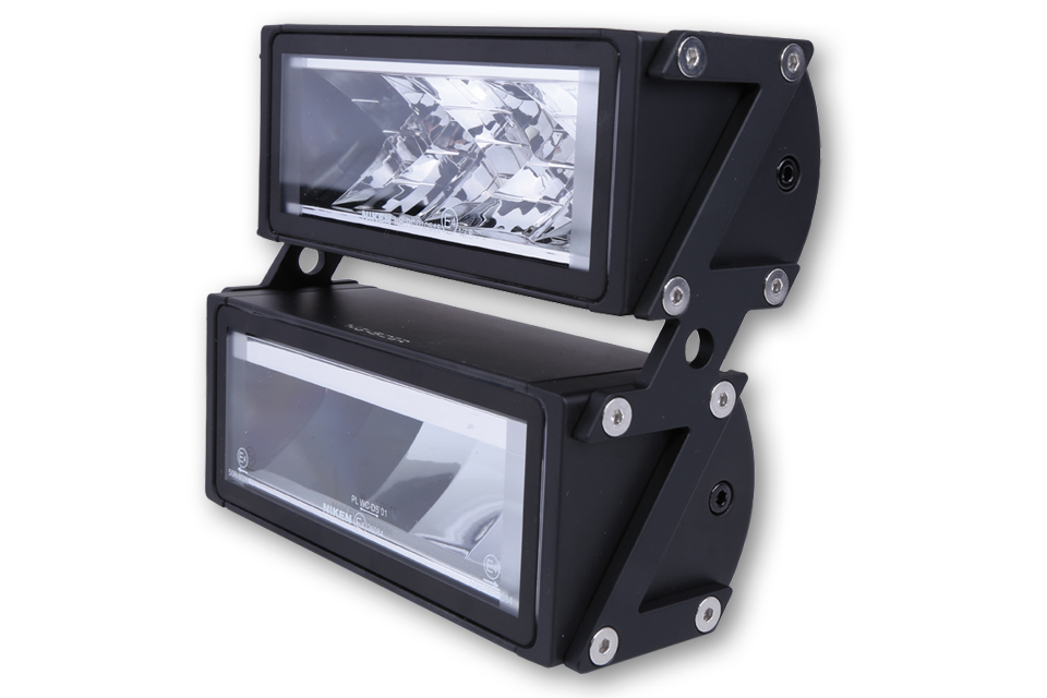 LED-Scheinwerferset ULTIMATE mit Z- Halter, schwarz, seitliche Befestigung