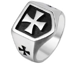 Ring "Iron Cross" / Size 09 (D=18,9mm) / Silver
