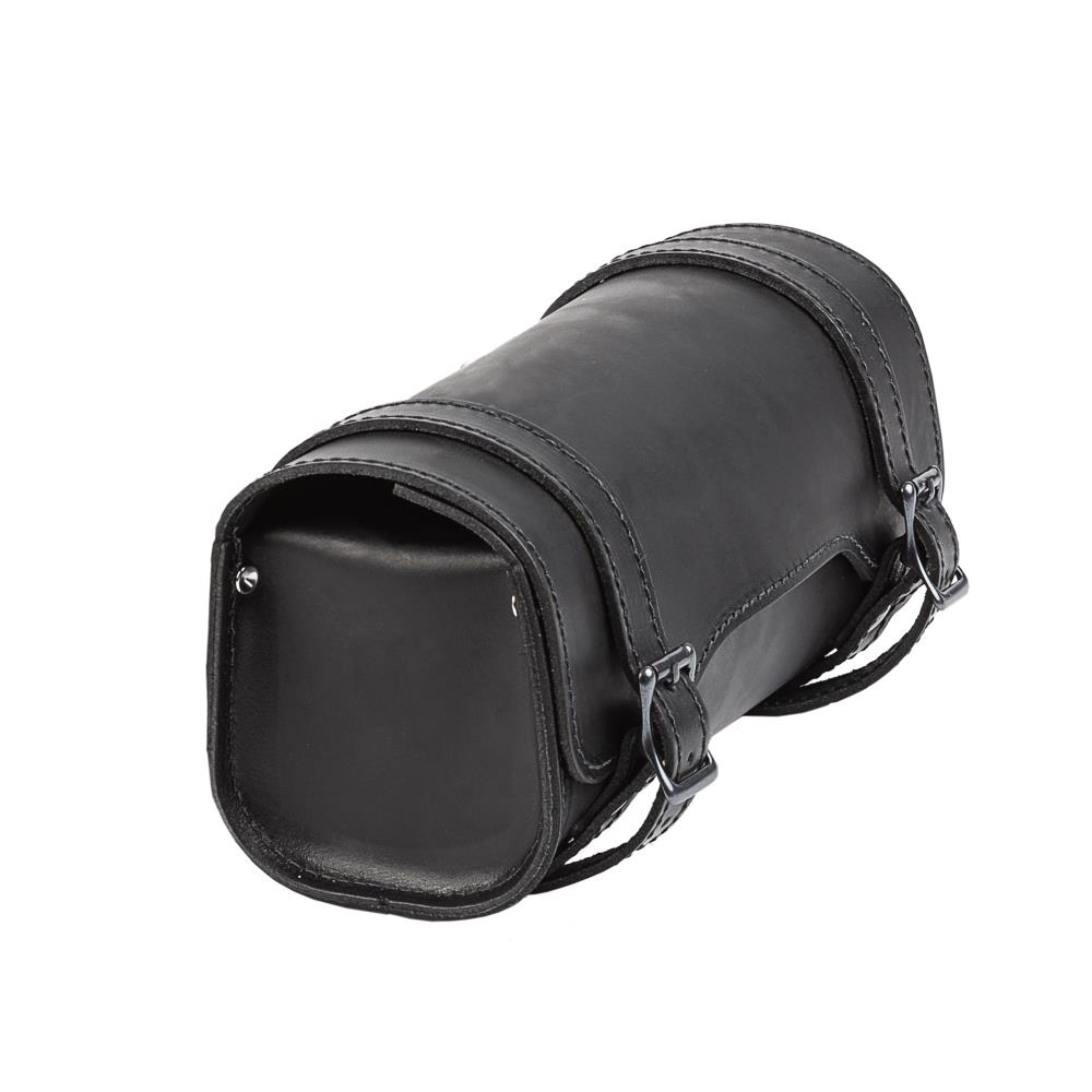 Ledrie Motorrad Werkzeugtasche "Square" aus Leder schwarz mit Schnallen B = 26cm T = 11cm H = 12cm 3 Liter (1 Stück)