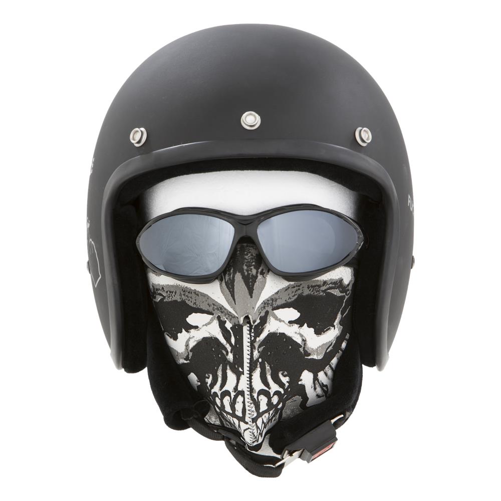 Highway Hawk Motorrad Biker Maske "Skull Gun"