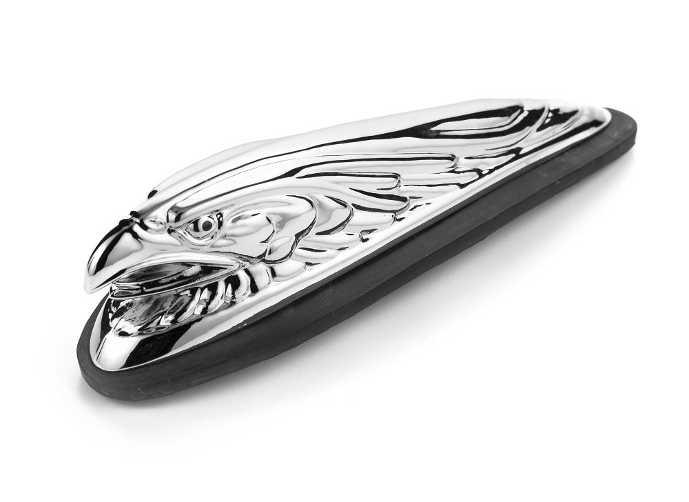 Highway Hawk Motorrad Ornament/ Figur "Adlerkopf" 12 cm lang in Chrom