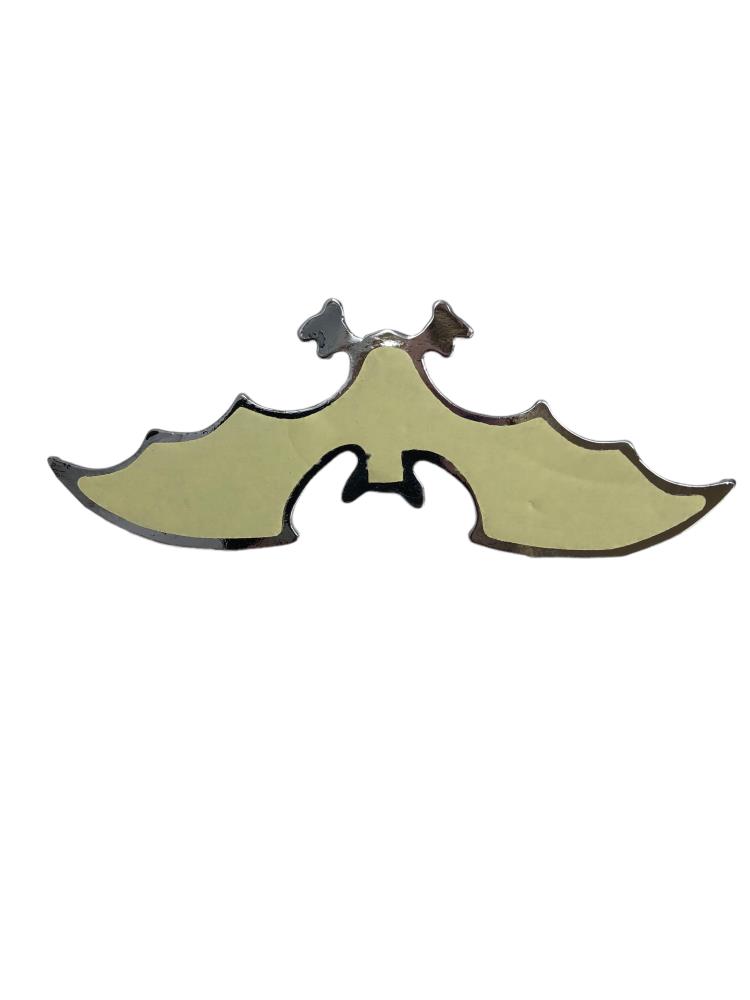 Highway Hawk Emblem "Fledermaus" in Chrom 12,5 cm breit zum Aufkleben