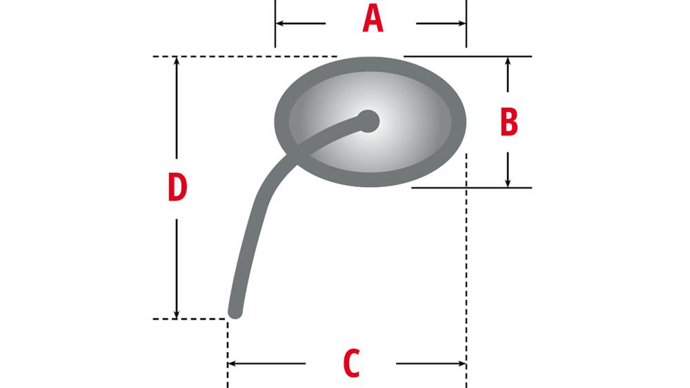 Highway Hawk HIGHSIDER CLASSIC Lenkerendenspiegel chrom für Lenkrohr-Innendurchmesser 12-22mm - E-geprüft (1 Stück)