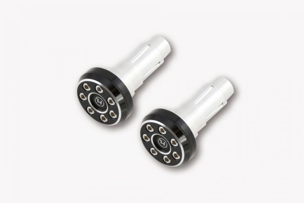 Highsider Lenkerende "CONERO TYP 1" Alu schwarz Universal für Lenker mit einem Innendurchmesser von 12 mm bis 22 mm (1 Set)