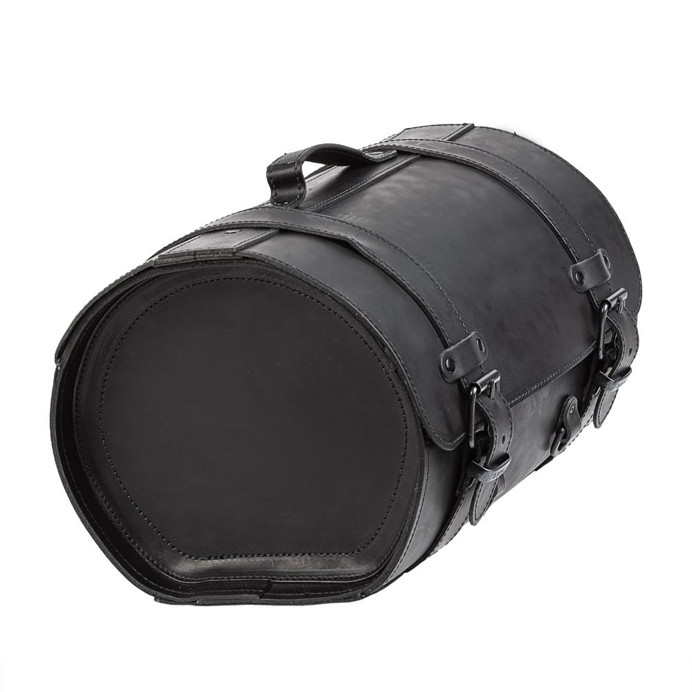 Ledrie Motorrad Koffer "medium" aus Leder schwarz mit Schnallen B = 42cm T= 29cm H= 26cm 32 Liter (1 Stück)