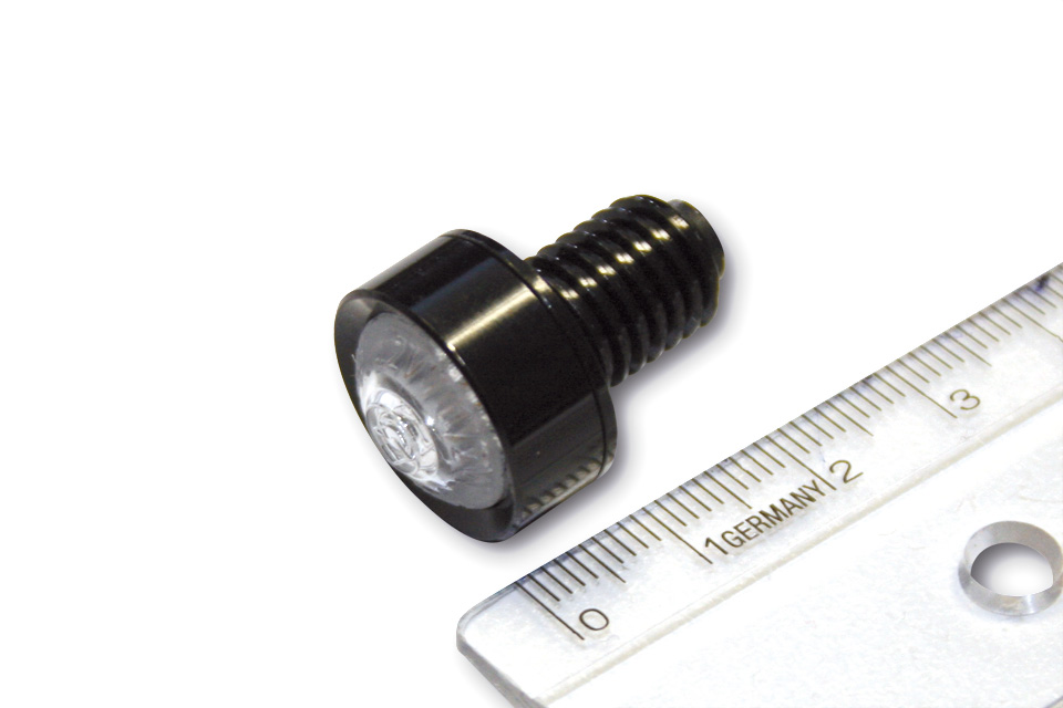 HIGHSIDER LED Blinker "MONO" klares Glas, Ø 18 mm - E-geprüft (1 Set)
