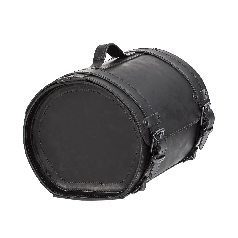 Ledrie Motorrad Koffer "klein" aus Leder schwarz mit Schnallen B = 36cm T= 29cm H= 26cm 26 Liter (1 Stück)