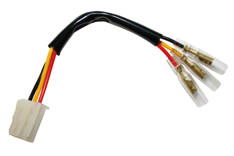 Rücklicht-Adapterkabel TYP 4 für div. Suzuki und Yamaha Modelle. 3 Kabel mit Rundsteckhülsen.
